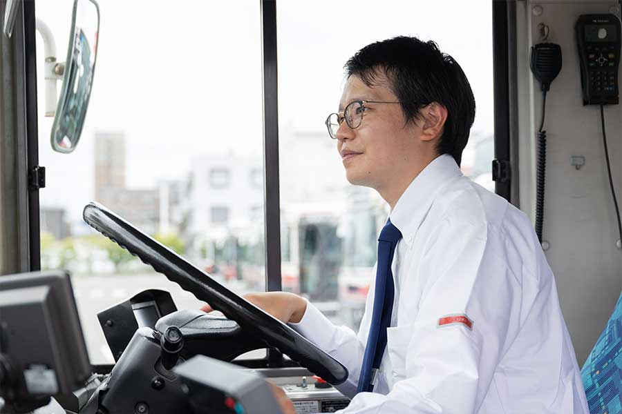 運転士 T.D. インタビューの様子3