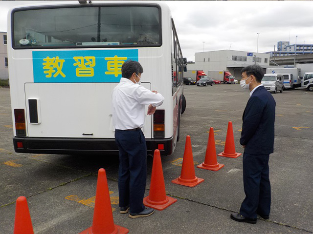 大型二種免許取得の様子1